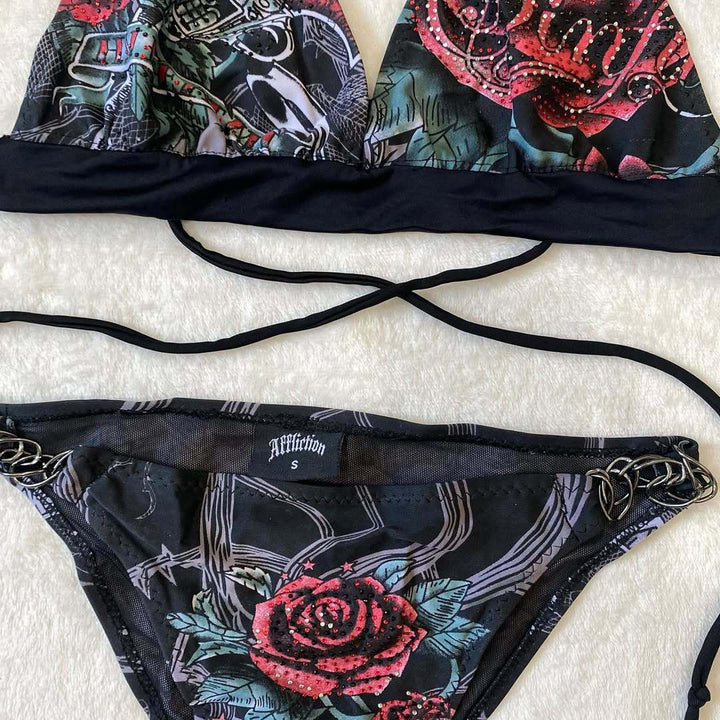 Damen Bikini-Set mit einzigartigem grafischem Design Drune