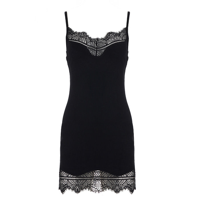 Damen Spitzen-Nachtkleid im figurbetonten Schnitt Drune