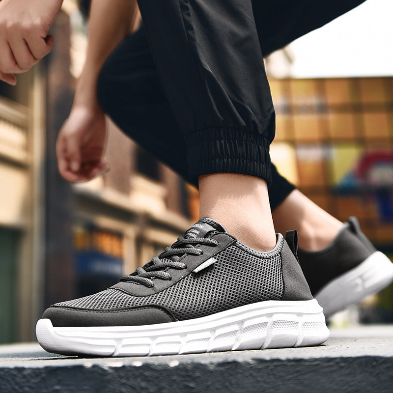 Unisex nan leichter Freizeit-Sneaker mit nahtlosem Mesh-Obermaterial und viskoelastischer Zwischensohle Drune