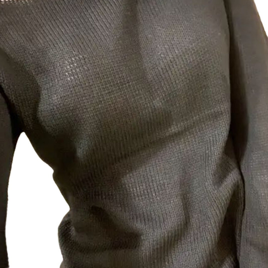 Damen Eleganter Feinstrickpullover mit lässigem Schnitt und Rundhalsausschnitt Drune