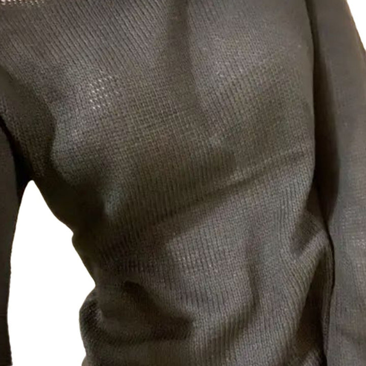 Damen Eleganter Feinstrickpullover mit lässigem Schnitt und Rundhalsausschnitt Drune