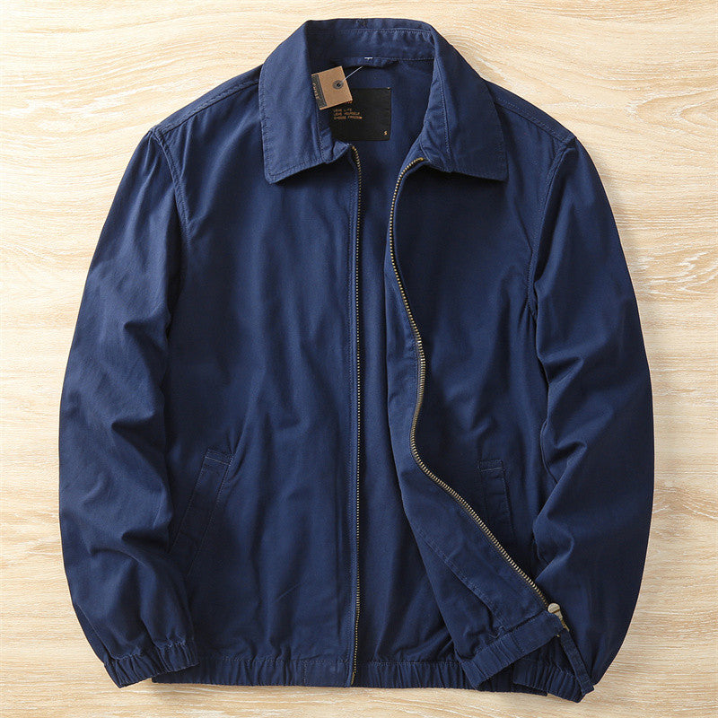Herren leichte Utilityjacke mit praktischem Stehkragen Drune