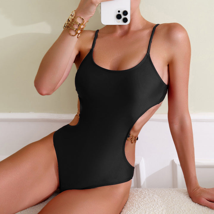 Damen Einteiler Badeanzug mit elegantem Cut-Out-Design Drune