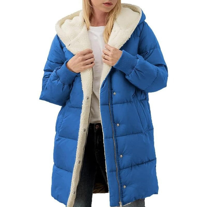 Drune | Wendbarer Baumwoll-Wintermantel für Frauen mit Kapuze