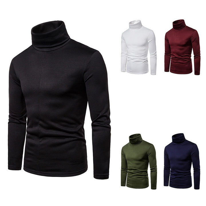 Herren Rollkragenpullover aus weichem Strickmaterial Drune