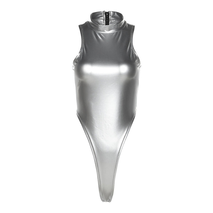 Damen Sportlicher Einteiler mit hohem Kragen Drune