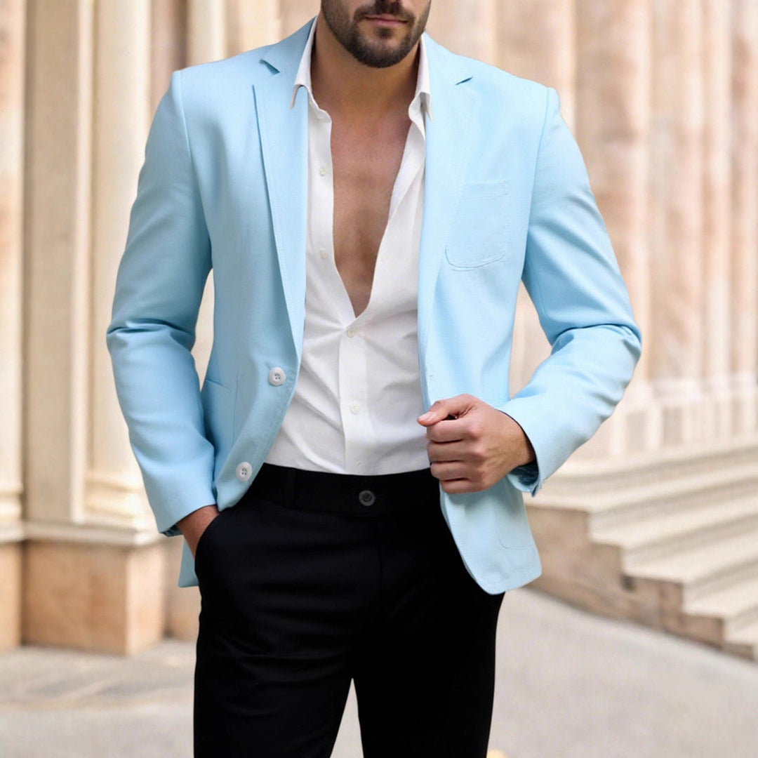 Herren eleganter Blazer mit modernem Schnitt Drune