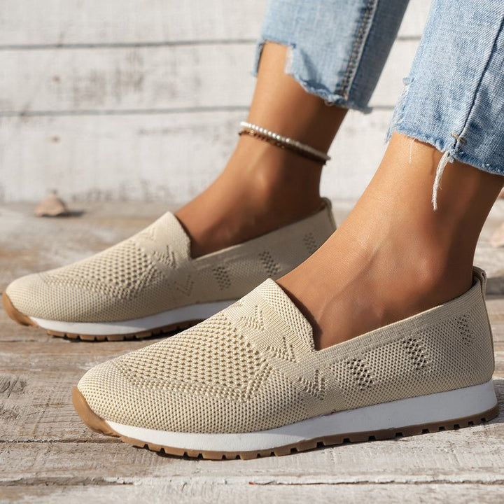 Damen Komfortable Slip-On Sneakers Drune