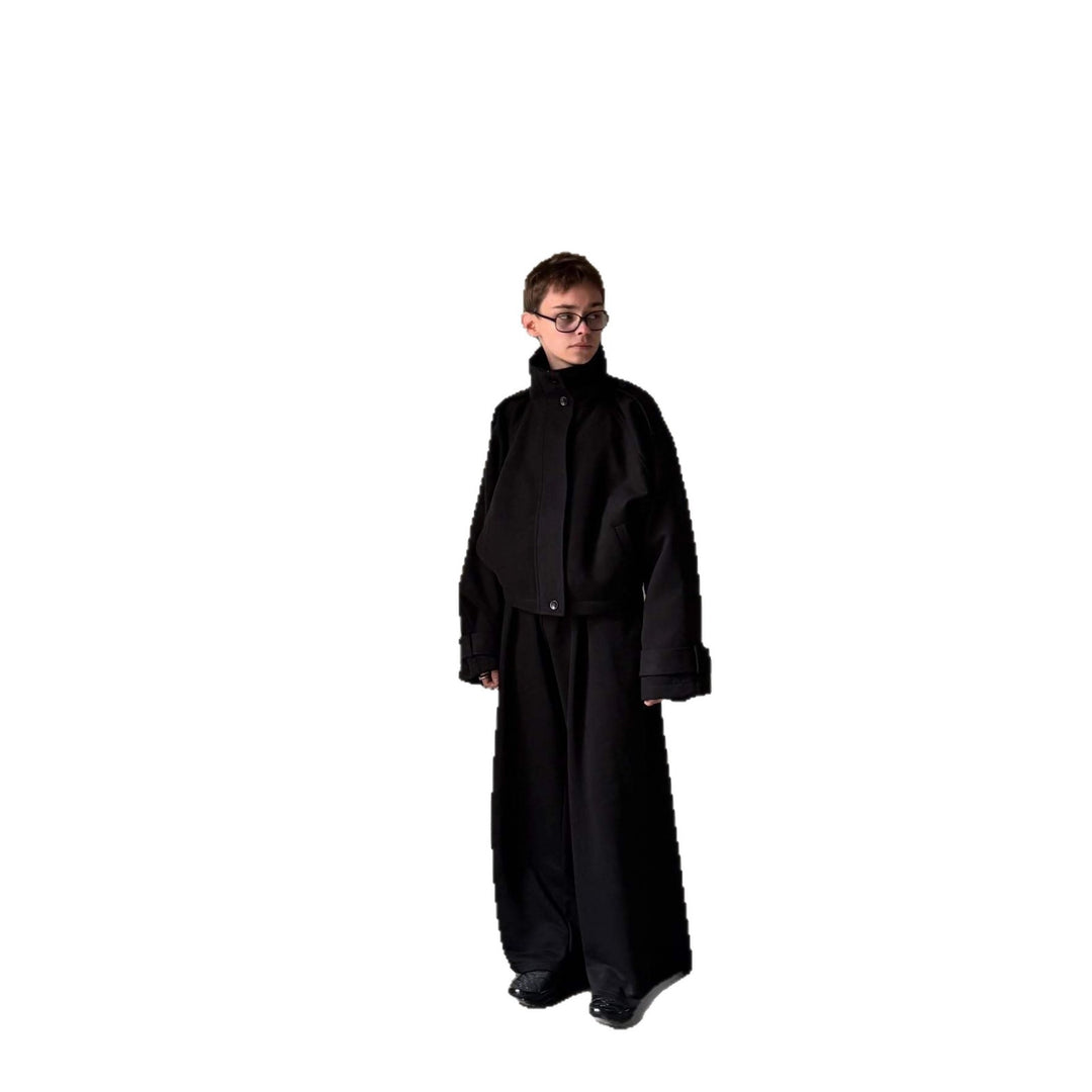 Damen Modische Oversized Wolljacke Drune