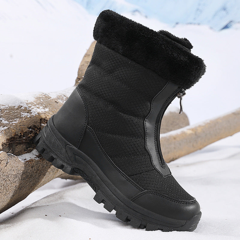 Damen isolierte Winterstiefel mit rutschfester Sohle und kuscheligem Innenfutter Drune