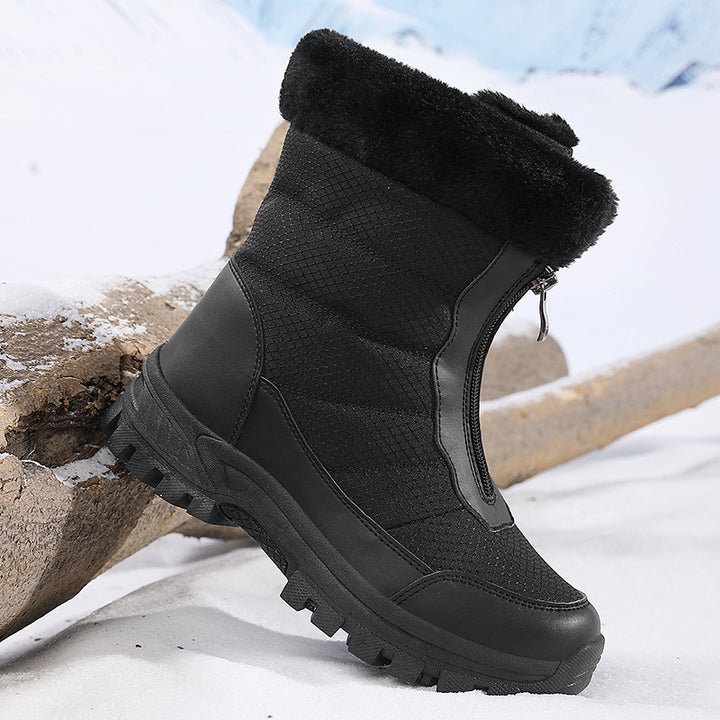 Damen isolierte Winterstiefel mit rutschfester Sohle und kuscheligem Innenfutter Drune