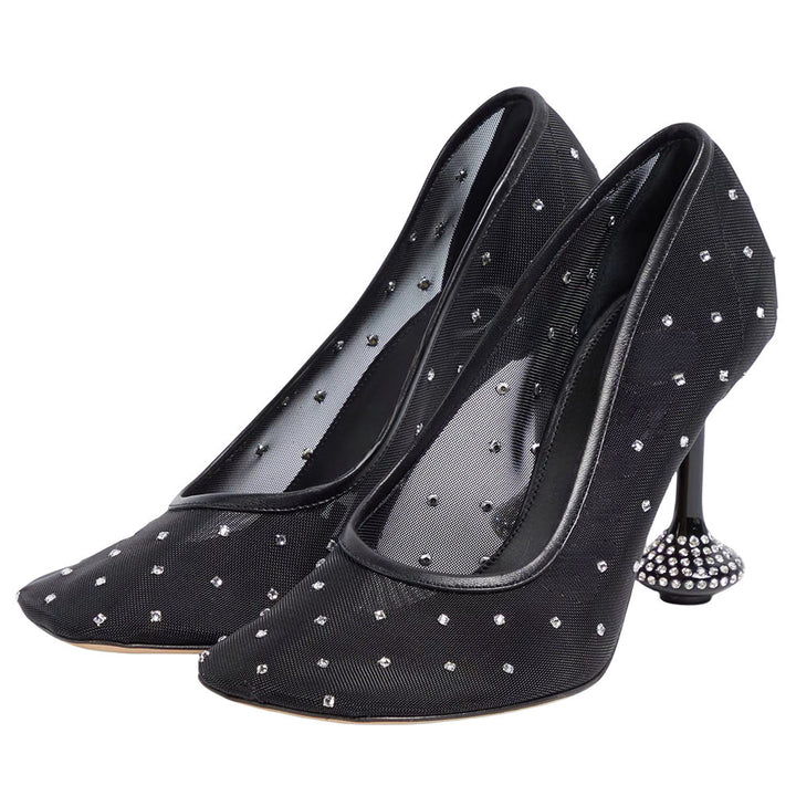 Damen Strass-besetzte High-Heel-Pumps Drune