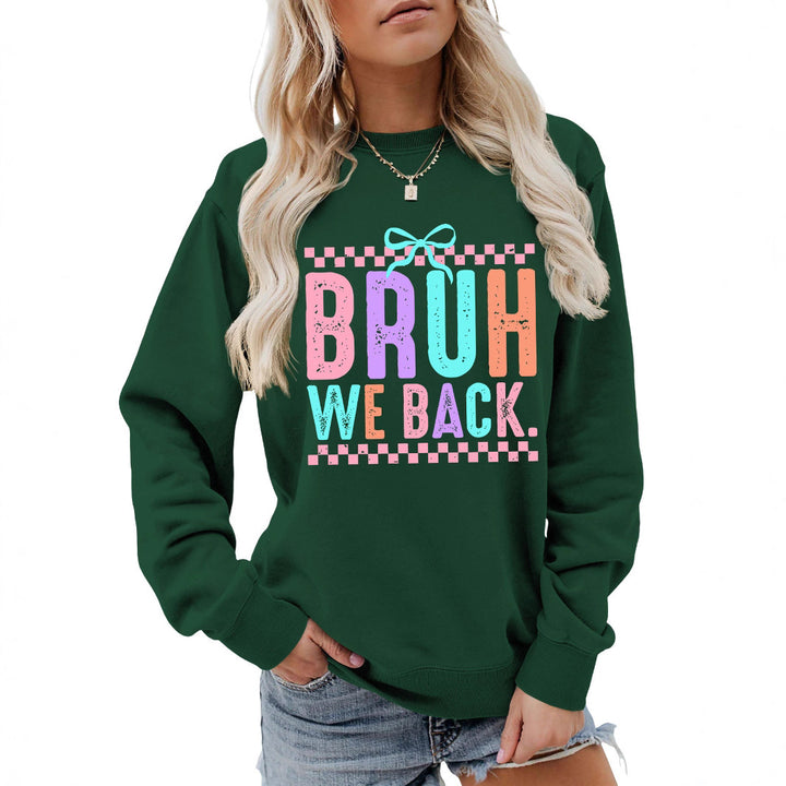 Damen Sweatshirt mit fröhlichem Druck und bequemer Passform Drune