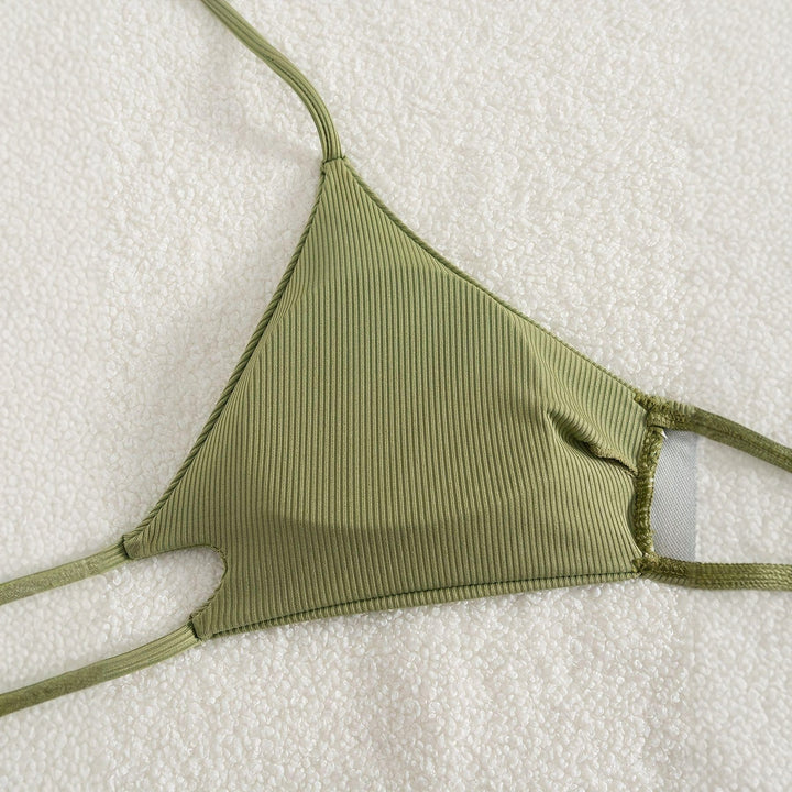 Damen raffinierter und verstellbarer Triangel-Bikini Drune
