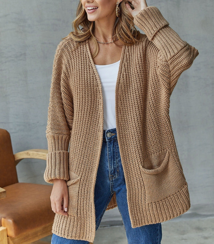 Damen Grober Strick-Cardigan Drune