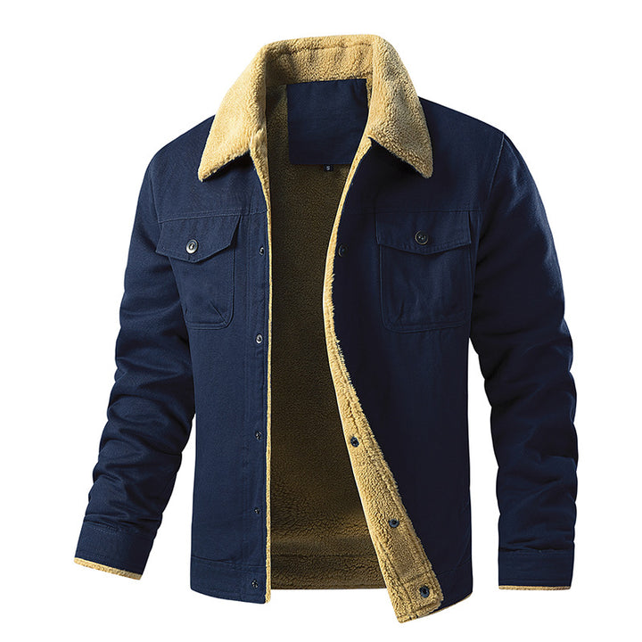 Herren gefütterte Utility-Jacke mit Teddyfutter Drune