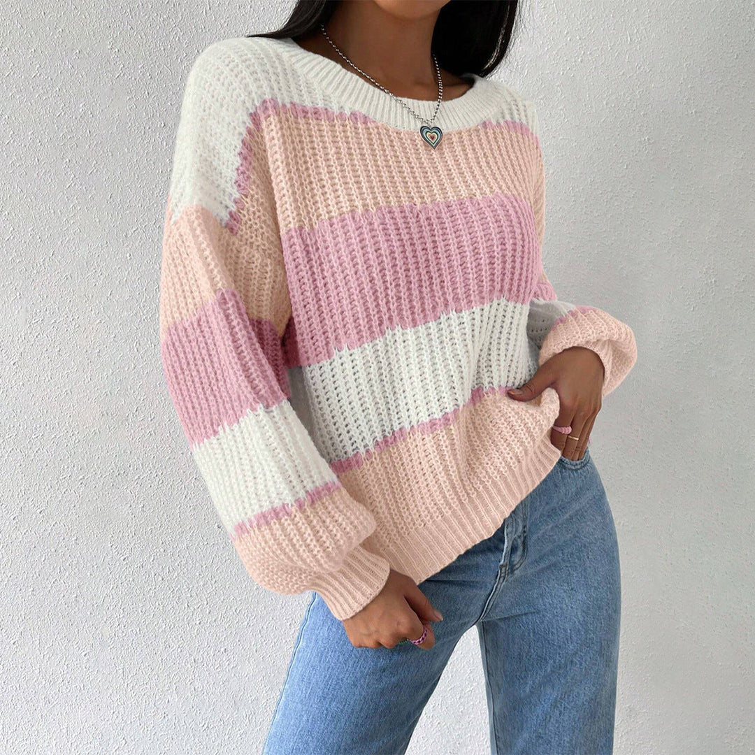 Drune | Pullover Pullover Grobstrick Übergröße Fit Langarm Freizeit Crew Neck