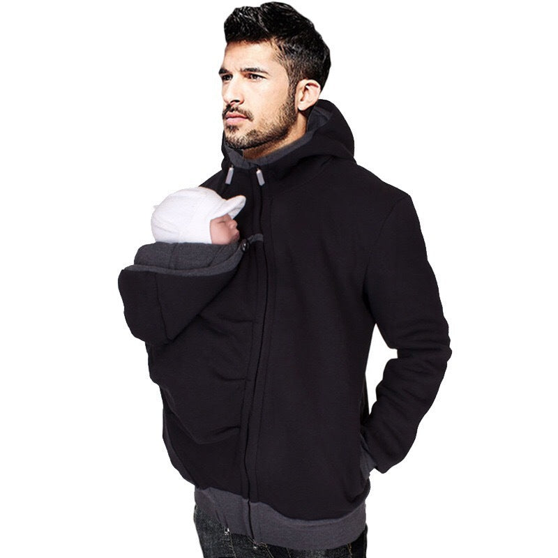 Herren Multifunktionale Tragejacke mit herausnehmbarem Babyeinsatz Drune