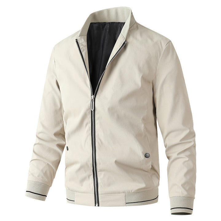 Herren modische Bomberjacke mit sportlichem Design und elastischen Bündchen Drune