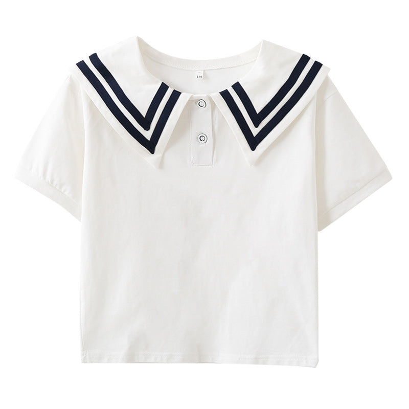 Mädchen Matrosenbluse mit eleganten Streifendetails Drune
