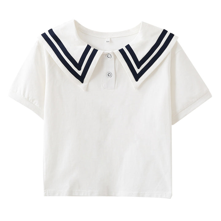 Mädchen Matrosenbluse mit eleganten Streifendetails Drune
