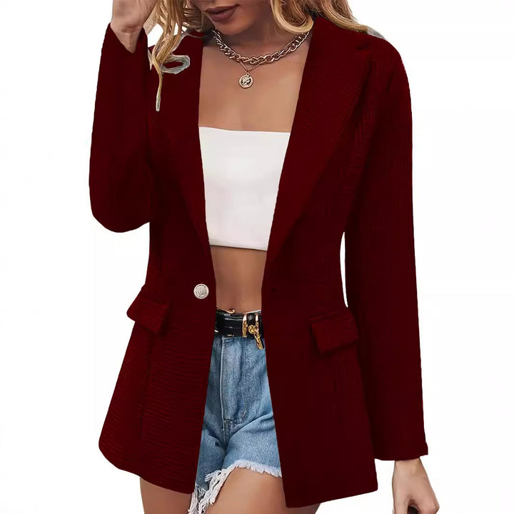 Damen Klassiker Eleganter Blazer Drune