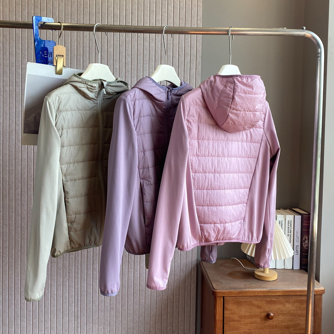 Damen Leichte Hybrid-Jacke mit praktischer Kapuze und isolierenden Einsätzen Drune
