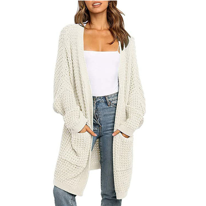 Damen Grobstrick Cardigan mit praktischen Taschen und oversized Schnitt Drune
