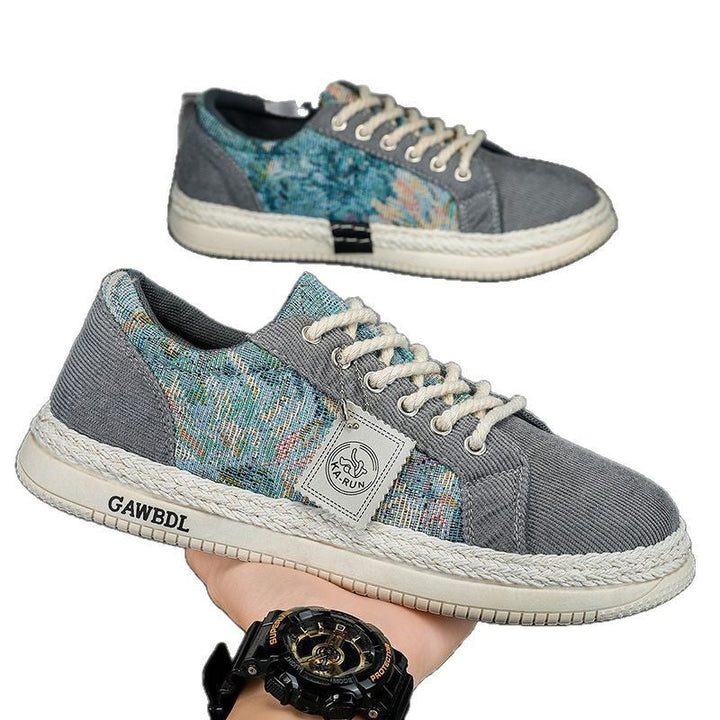 Damen modische Sneakers mit einzigartigem Textil-Mix und komfortabler Sohle Drune