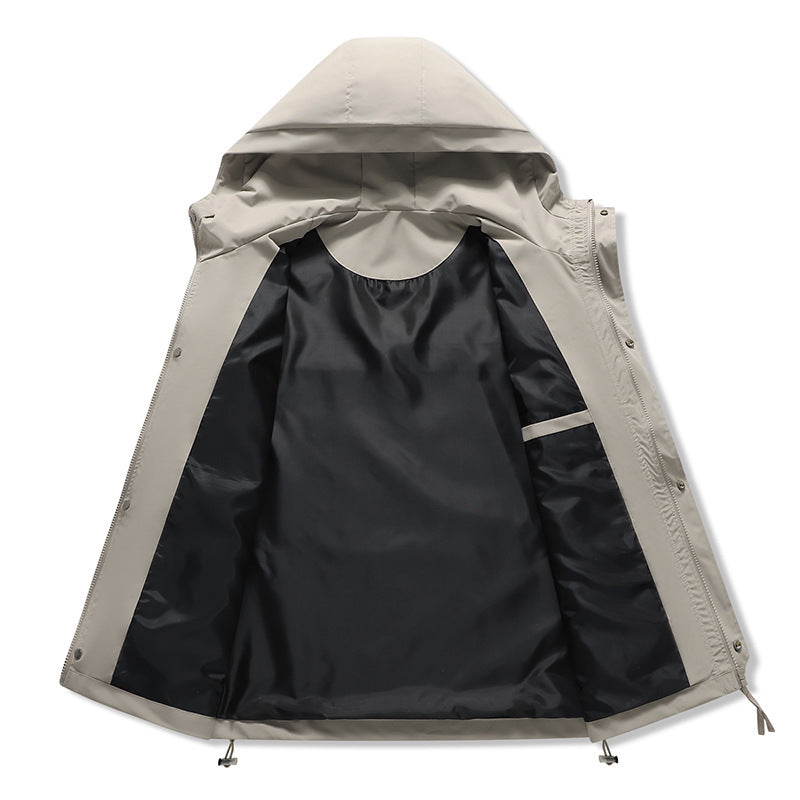 Damen technische Outdoor-Jacke mit verstellbarem Kapuzendesign und praktischen Taschen Drune