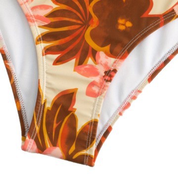 Damen Eleganter Blumenmuster Einteiler Badeanzug Drune
