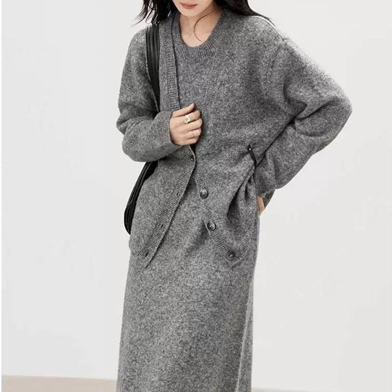 Damen Strickjacke aus hochwertiger Wolle Drune