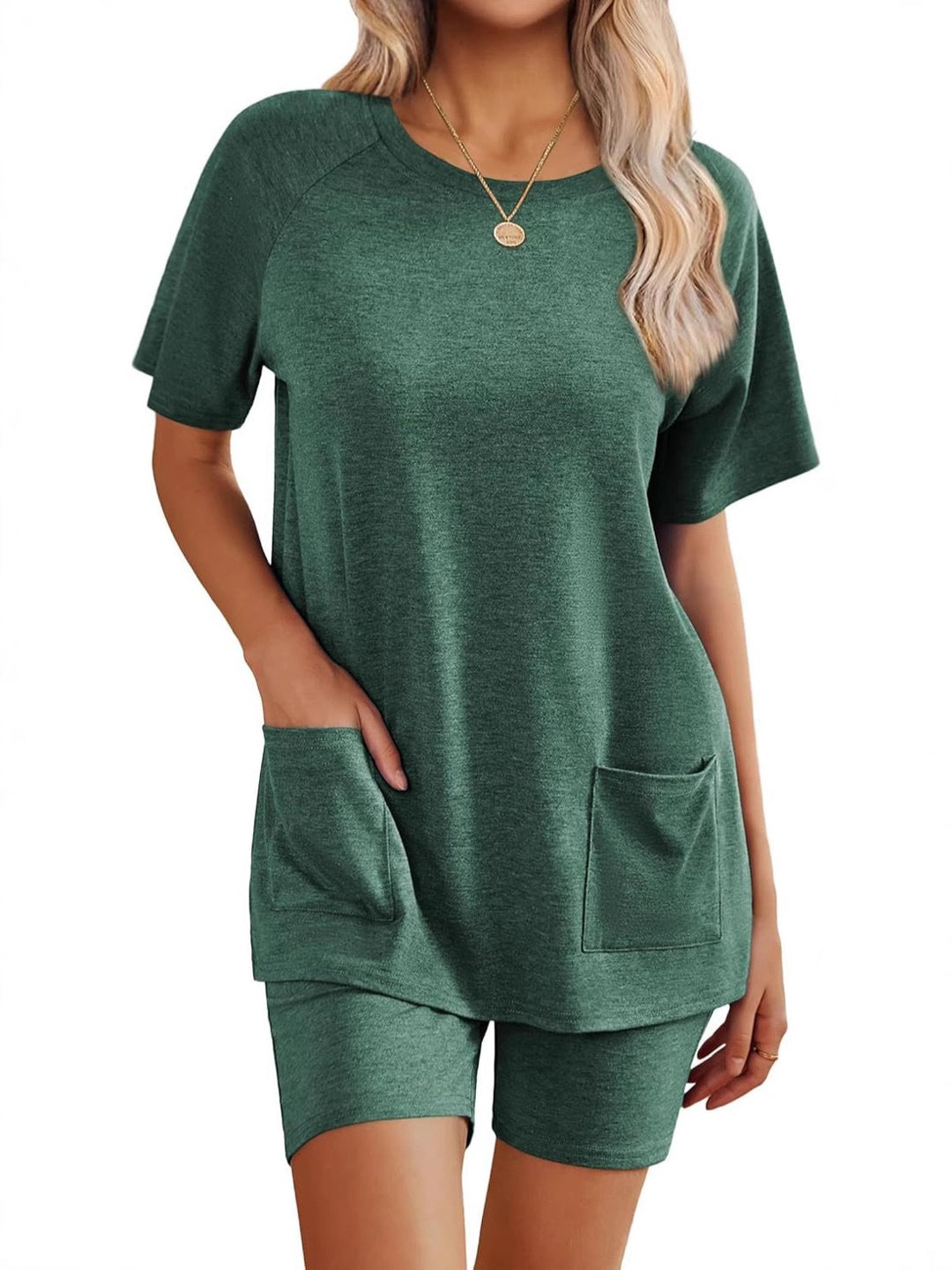 Damen Loungewear-Set mit angenehm weitem Schnitt und praktischen Taschen Drune