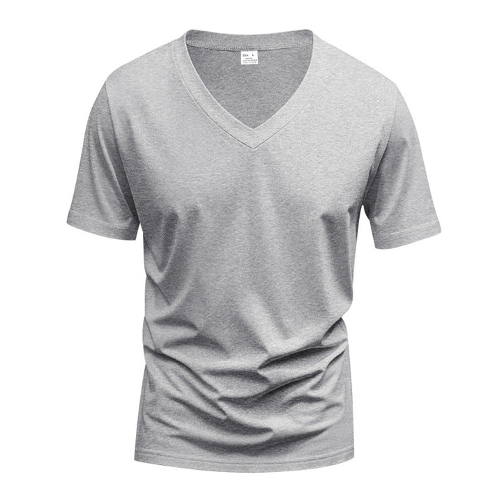 Herren nan V-Ausschnitt Funktionsshirt aus leichtem Interlock mit figurnahem Schnitt Drune