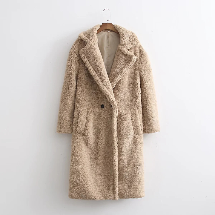 Drune | Langer Damen-Teddy-Mantel Warme
