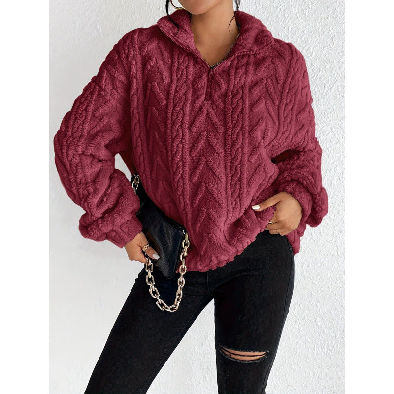 Damen Kuscheliger Kapuzenpullover Drune