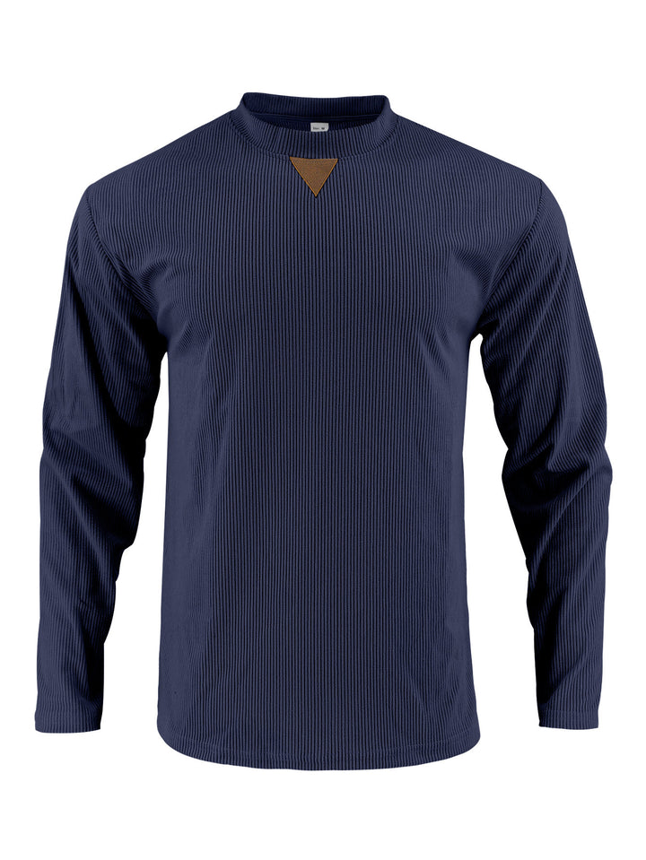 Herren Langarmshirt mit strukturiertem Rippdesign Drune