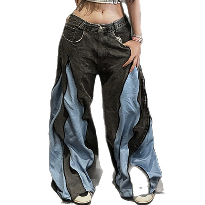 Damen sportliches Crop-Top mit modernem Print und schmalen Trägern Drune