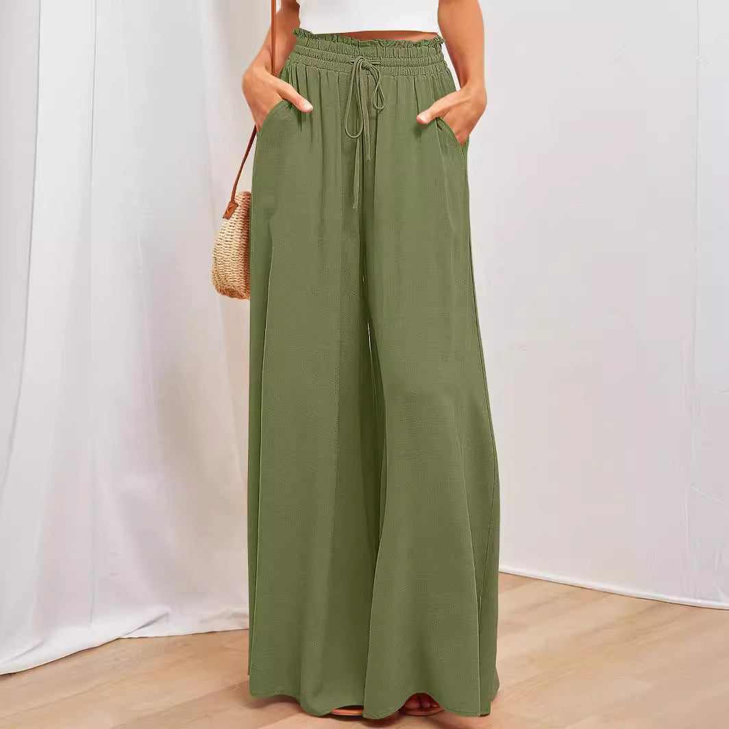 Damen Maxi-Rock mit verstellbarem Bund und seitlichen Taschen Drune