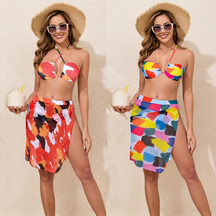 Damen Bikiniset mit verführerischem Wickelrock Drune