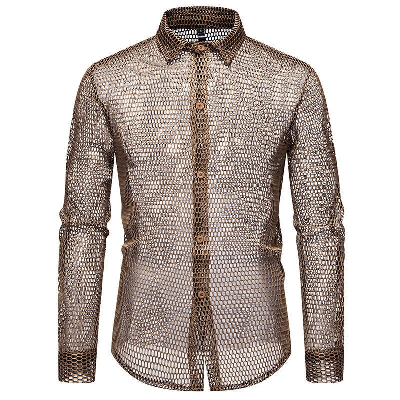 Herren Mesh-Hemd aus hochwertigem Material mit innovativem Design Drune