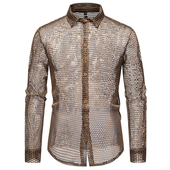Herren Mesh-Hemd aus hochwertigem Material mit innovativem Design Drune