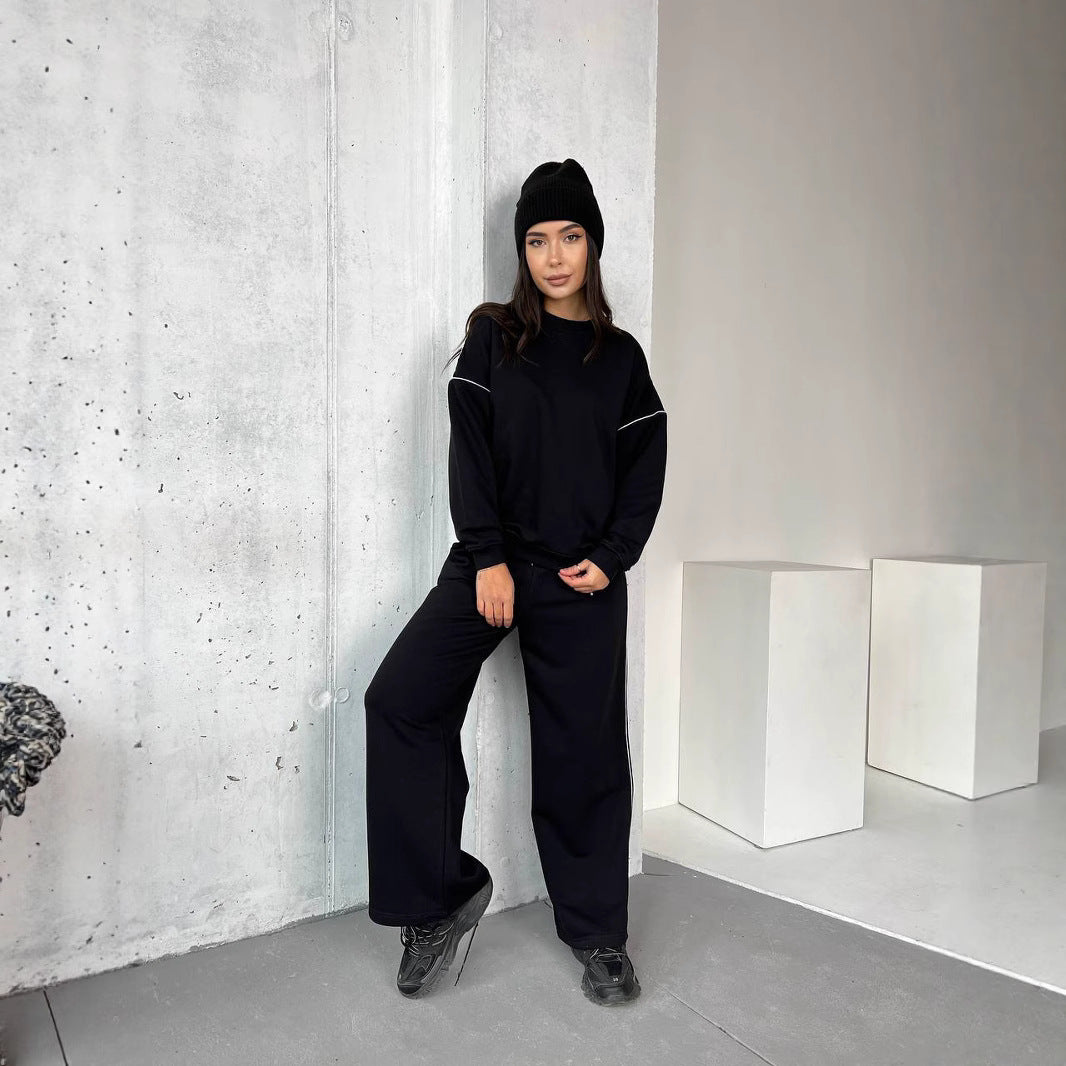 Damen elegantes und lässiges Lounge-Set mit weitem Schnitt Drune