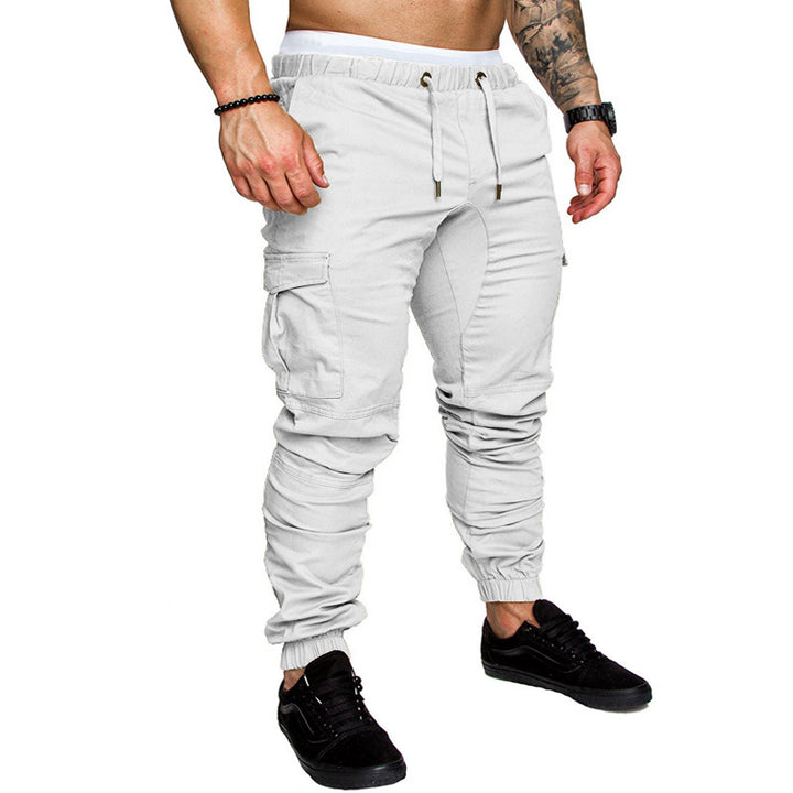 Herren nan Slim-Fit Cargo-Joggerhose mit elastischem Tunnelzug, verstärkten Nähten und Mehrfachtaschen Drune