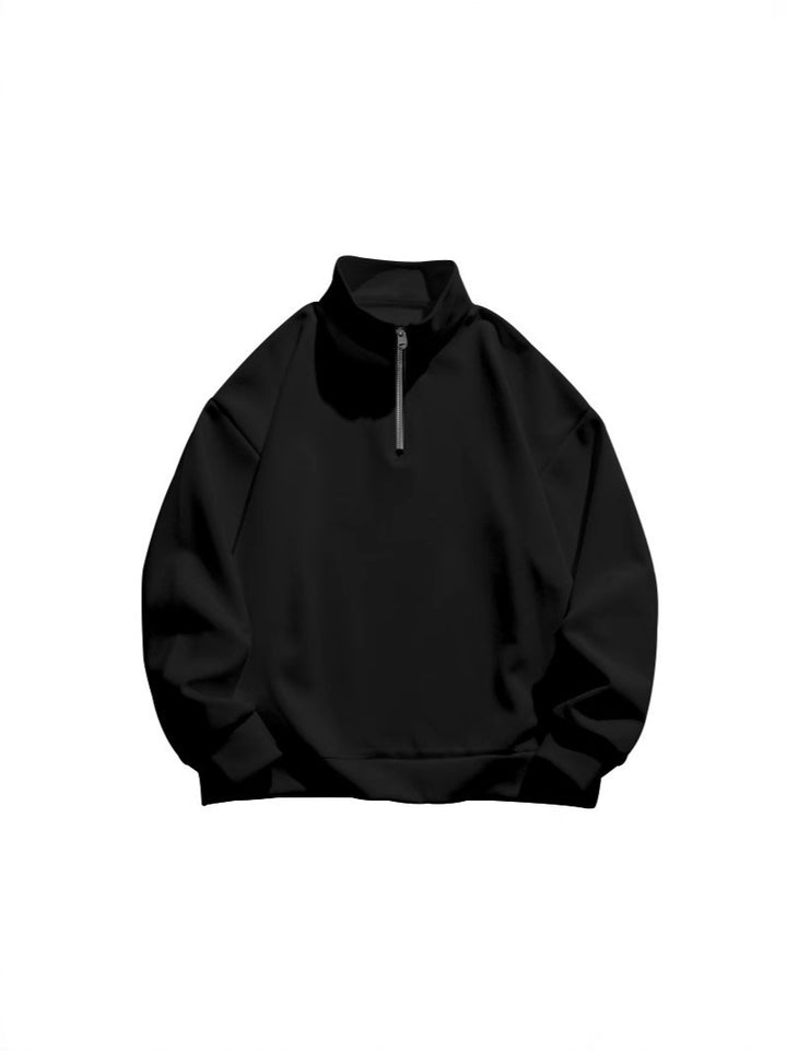 Damen Sweatshirt mit Stehkragen und Reißverschluss Drune