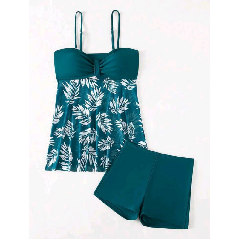 Damen Tankini mit floralem Oberteil und bequemen Shorts Drune