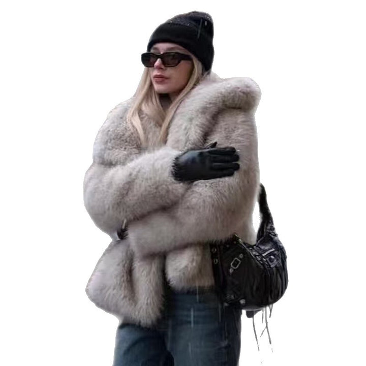 Damen Kuscheliger Winterjacke mit oversized Schnitt Drune