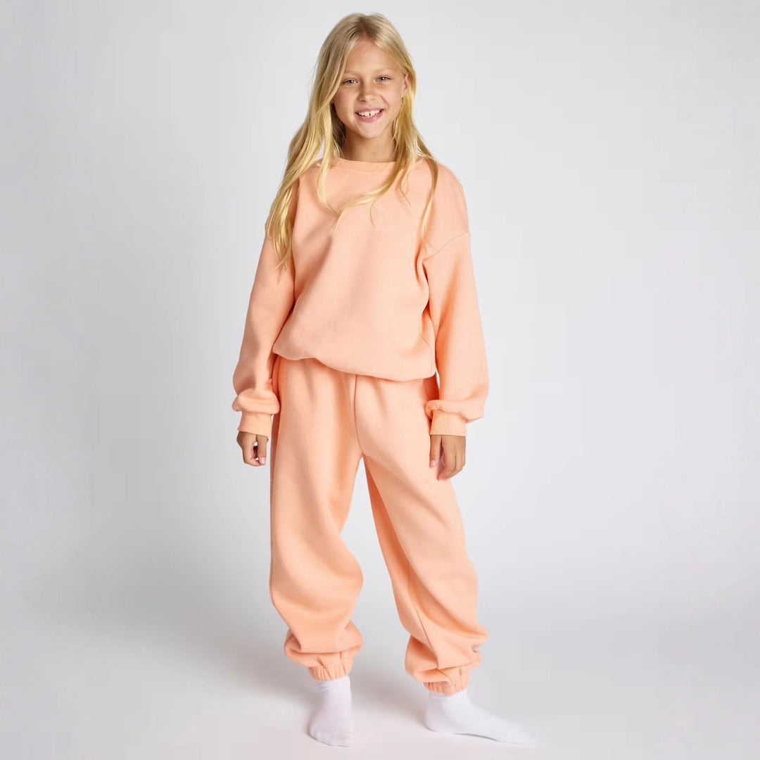 Damen lässiges Sweat-Set mit voluminösem Oberteil und bequemen Jogginghosen Drune