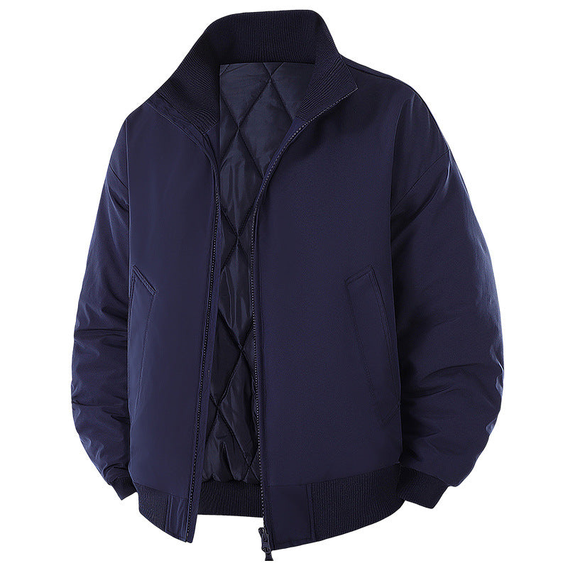 Herren modische Steppjacke mit hohem Kragen Drune