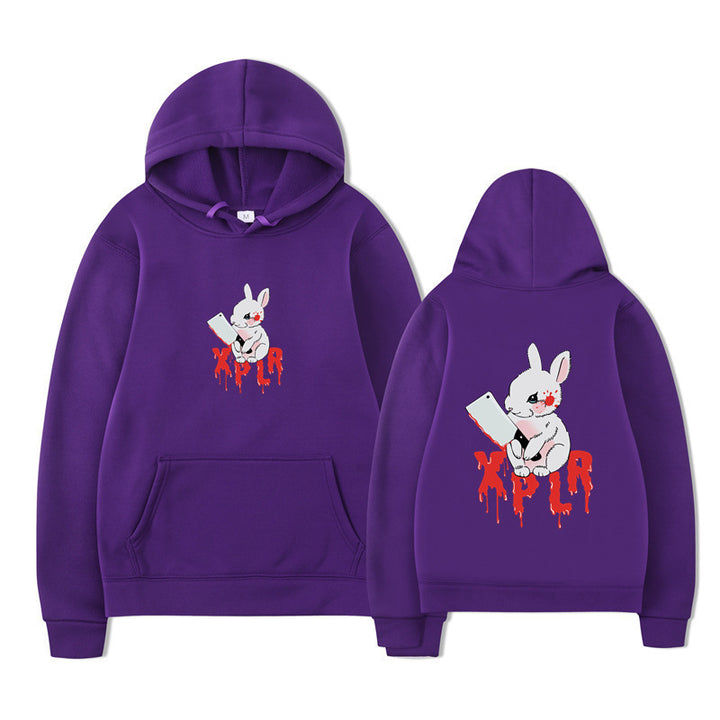 Damen Kapuzensweater mit auffälligem Cartoon-Motiv und bequemer Passform Drune